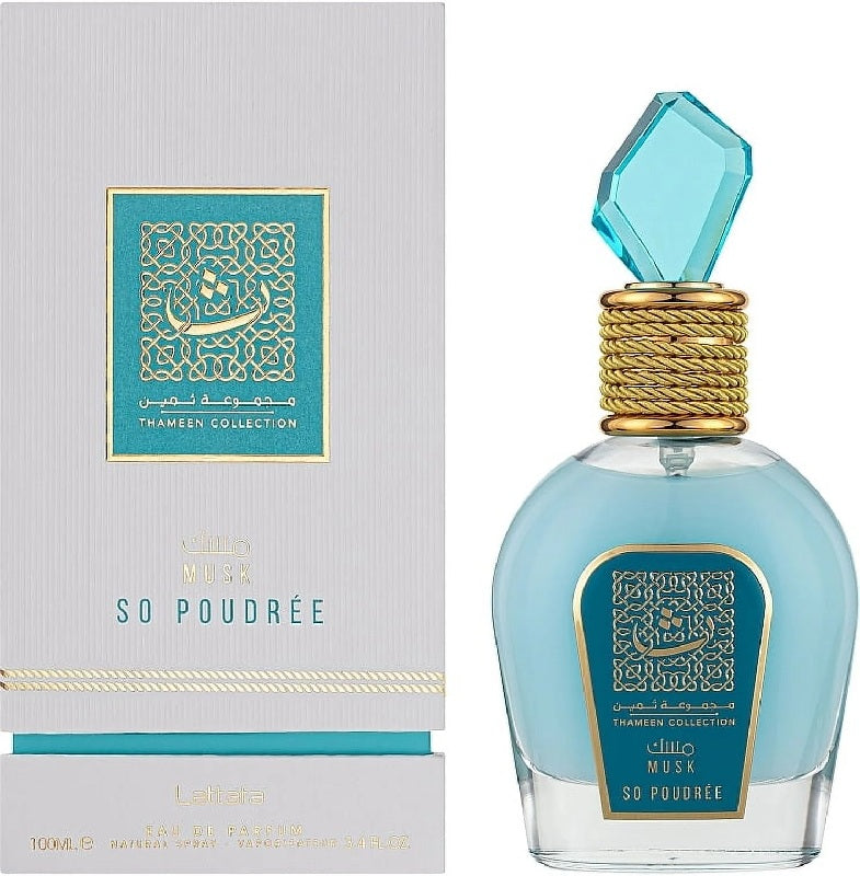 Musk So Poudree by Lattafa – 3.4 oz Unisex EDP | Soft Powdery