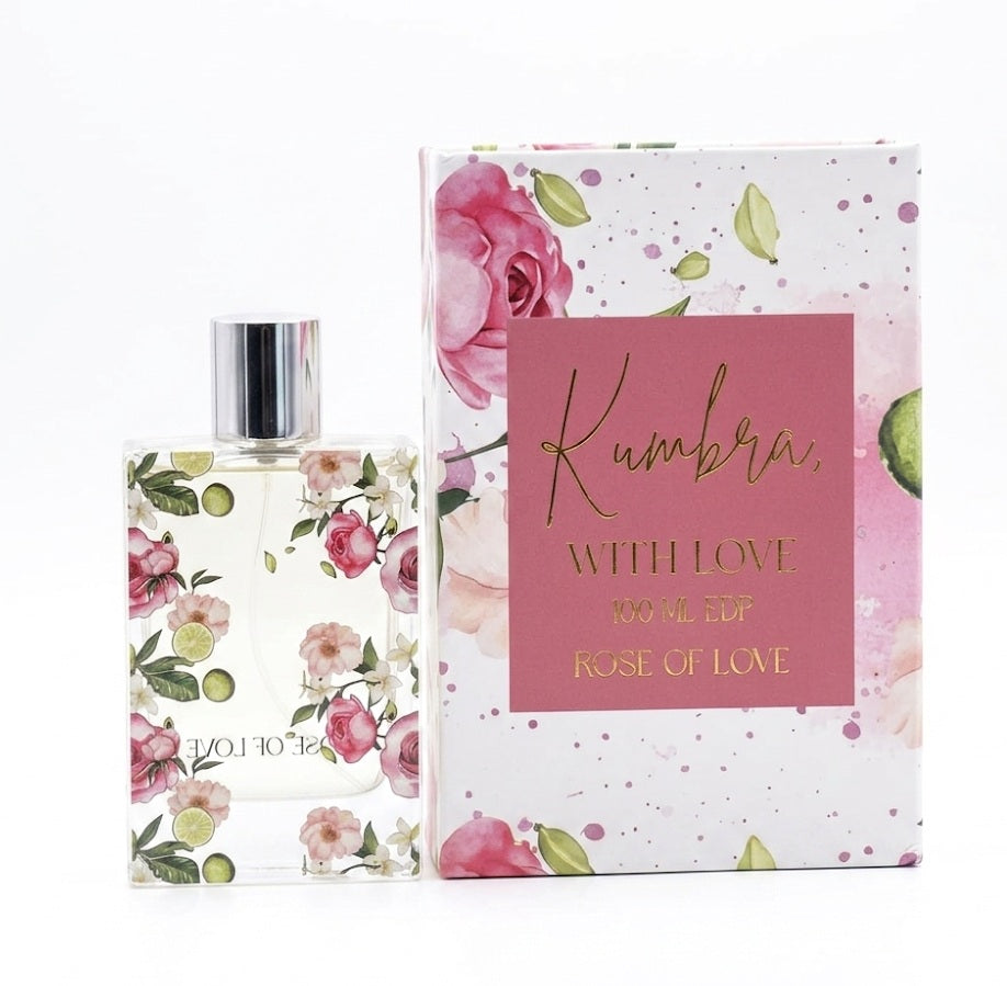 Rose of Love by Kumbra With Love – 3.4 oz EDP – Floral Vanilla