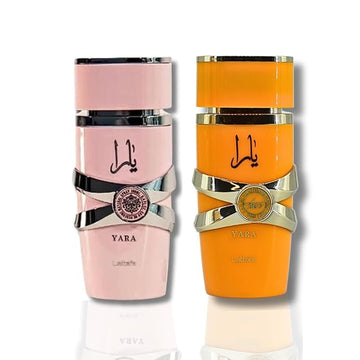 Pack of 2 Lattafa Yara Parfums (Yara (pink) + Yara Tous) 3,4 oz/100 ml each