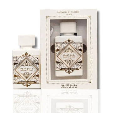 Badee Al Oud - HONOR & GLORY (WHITE) by Lattafa 3.4oz/100ml EDP New in Box