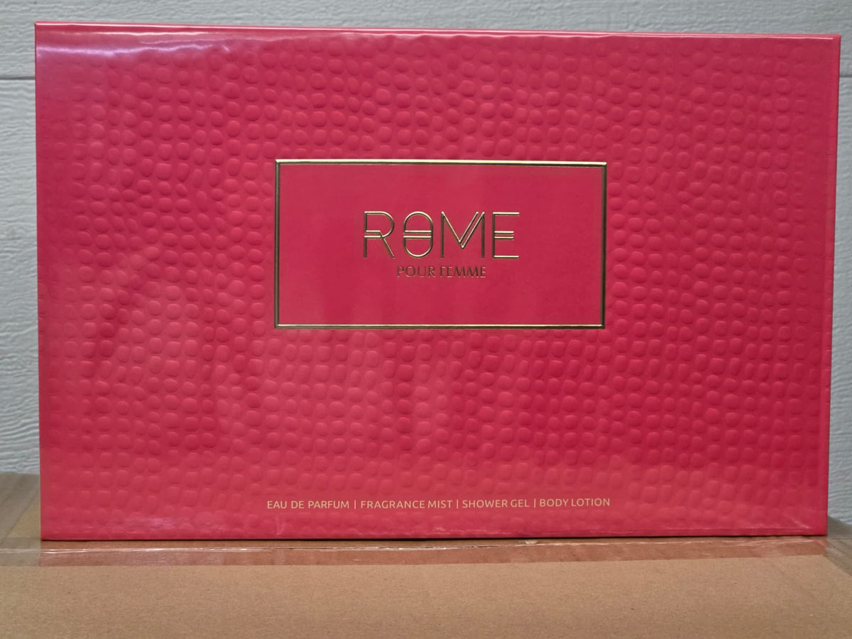 Rome pour femme by Mast Perfume 4 pcs Gift Set (EDP, Fragrance Mist, Shower Gel, Body Lotion)