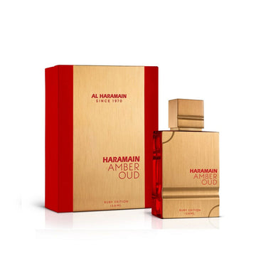 Al Haramain Amber Oud Rouge Eau de Parfum Spray 2.0 Ounce for Unisex