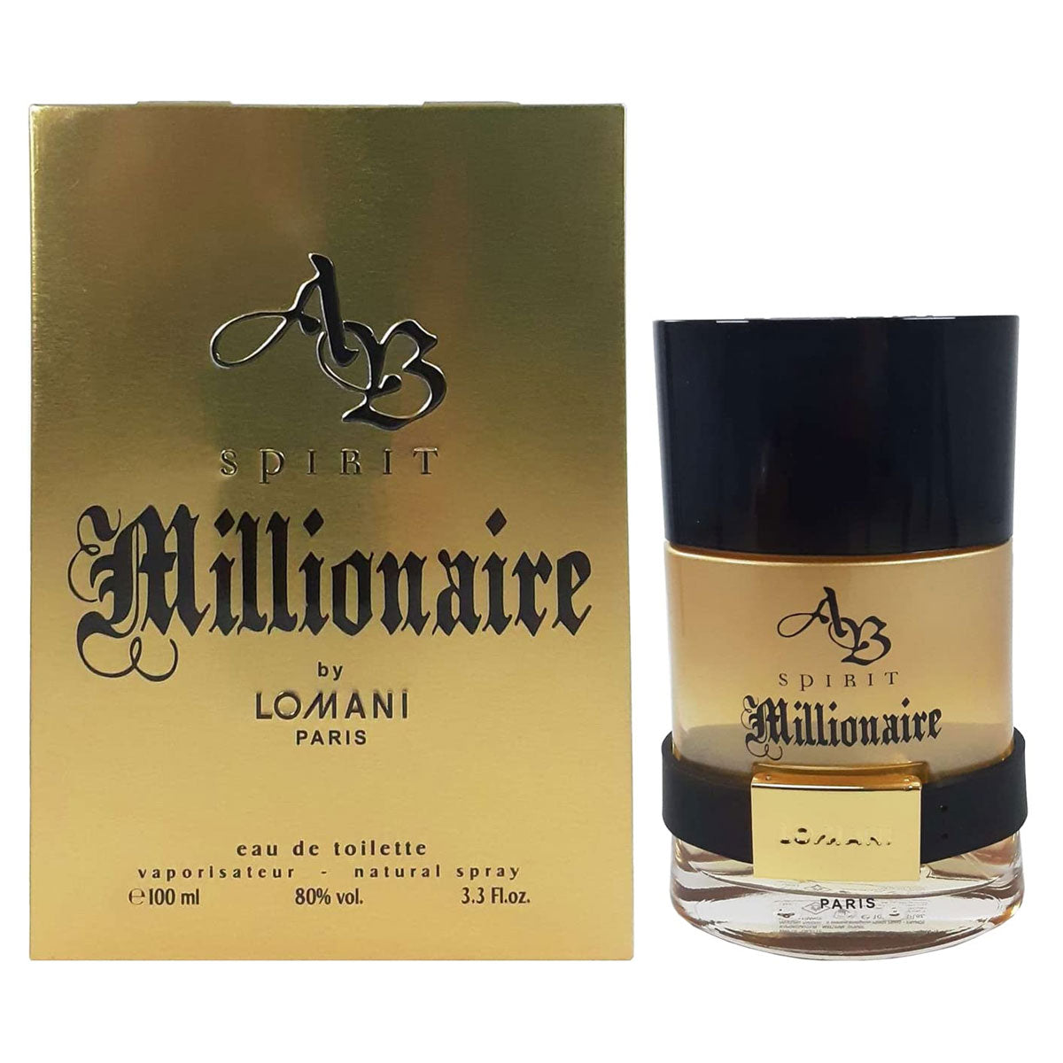 Ab Spirit Millionaire By Lomani 3.4 Oz EDT Spray for Men