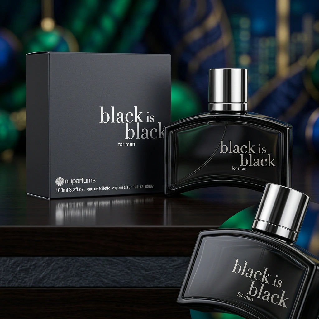 NUPARFUMS BLACK IS BLACK MEN 3.4 OZ EDT